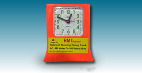 BMT tubewell running timing clock